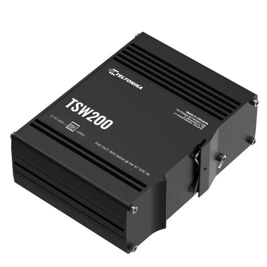 Teltonika TSW200 industrieller Gigabit Ethernet Switch 8-Port 2 SFP PoE+