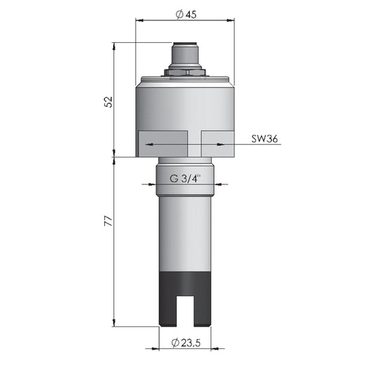 Senseca Condix4623 Digitaler Leitfähigkeits-Converter Abmessungen ehem. GHM Martens