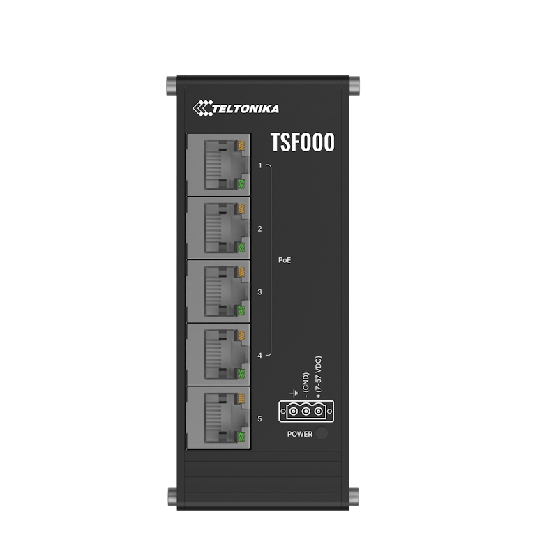 Teltonika TSF000 flacher Netzwerk Switch PoE+