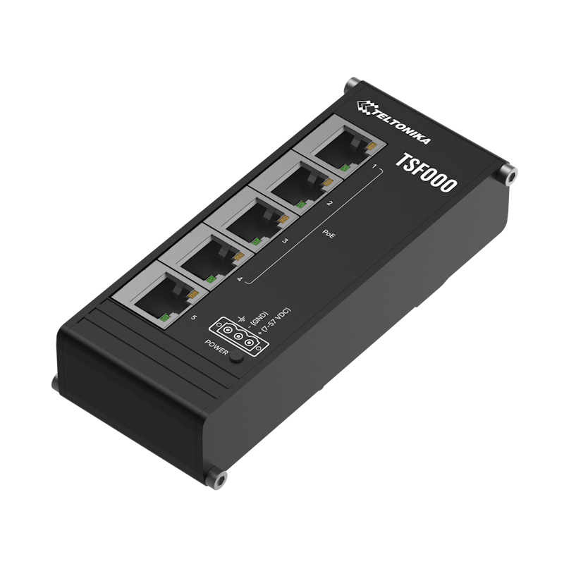 Teltonika TSF000 flacher Netzwerk Switch PoE+
