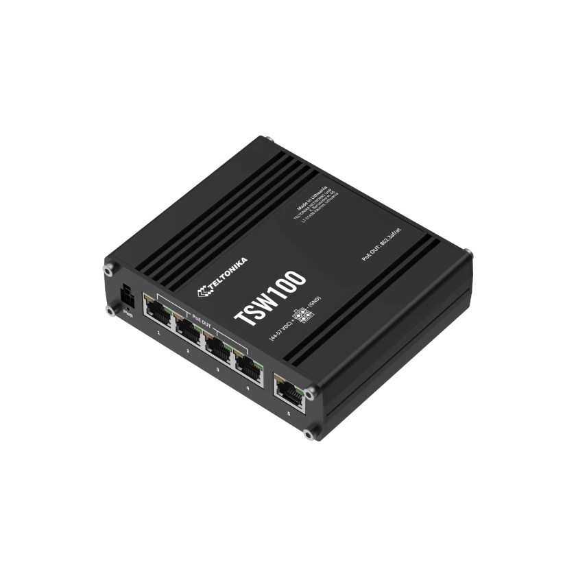 Teltonika TSW100 industrieller PoE+ Ethernet Switch