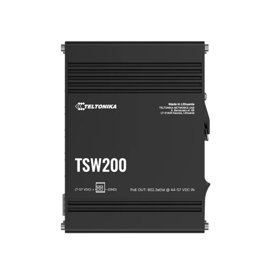 Teltonika TSW200 industrieller Gigabit Ethernet Switch 8-Port 2 SFP PoE+