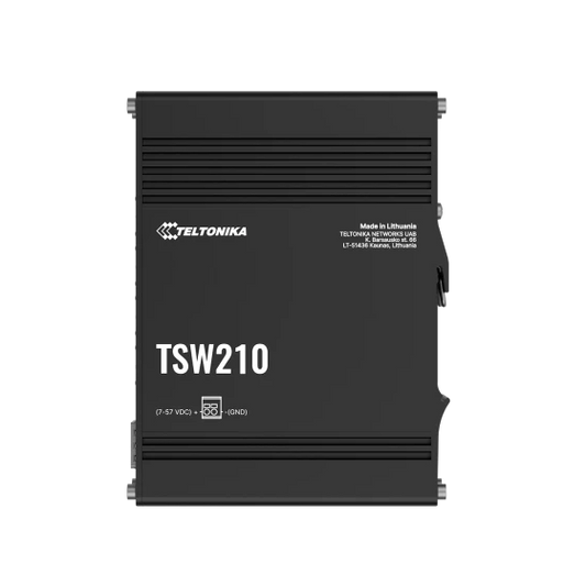 Teltonika TSW210 industrieller unmanaged Ethernet Gigabit Switch 8-Port 2xSFP